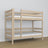Oak Bunk Bed Bleached Oak – Slatted Frame, Durable Joinery Joints