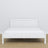 Letto matrimoniale bianco – struttura con doghe in legno, Nizio Home