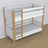 White and Oak Bunk Bed in Children’s Room – Scandi Arrangement, Wooden