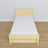 Letto con cassetto in legno pino trasparente – dimensioni e schema, Nizio Home