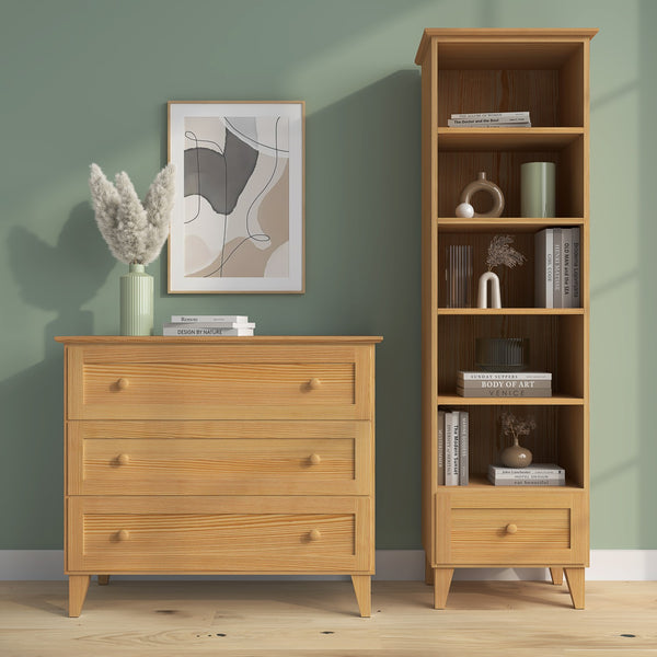 Sosnowy regał 1S 57 Scandi sosna naturalna