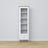 Display cabinet with drawer wooden white with oak 57 cm – living room, Scandinavian style Nizio