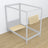 Bed grey with canopy in a children’s room – scandi arrangement