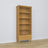 Bookcase 1S 80 natural pine – pine, full height, front view, Nizio