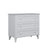 Cassettiera 3S in legno grigio 105 cm in camera da letto – allestimento scandinava
