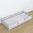 Low Bed Wooden Grey – Low Frame, Side View, Scandi Bedroom