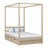 Letto con baldacchino e cassetto in rovere sbiancata – stanza per bambini, stile scandi