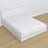 Letto matrimoniale con cassetto in legno bianco – capacità e funzionalità