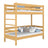 Letto a castello pino naturale in nella cameretta dei bambini – allestimento scandi, in legno