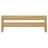 Children’s bed safety rail natural oak – side view, wooden