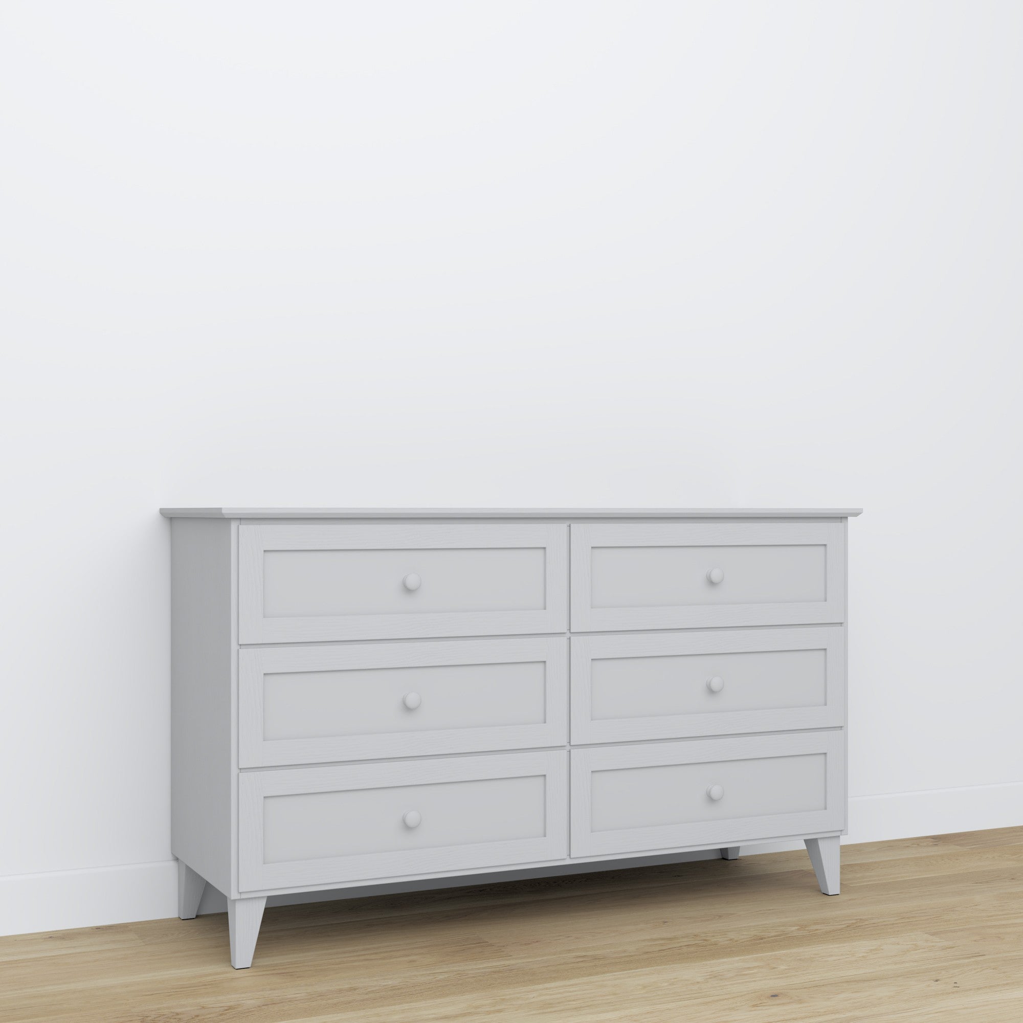 Drewniana komoda 6S 154 Scandi popielaty