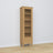 Display cabinet 1S 57 natural oak – oak, glass door, front view