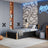 Wooden bed with drawer black-oak – child’s room, scandi arrangement