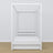 Letto con baldacchino in legno bianco – vista diagonale, qualità della lavorazione