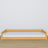 Low Wooden Natural Pine Bed – Low Frame, Side View, Scandi Bedroom