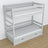 Grey Bunk Bed – Wooden Slatted Frame, Side View
