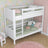 White Bunk Bed in Children’s Room – Scandi Arrangement, Wooden