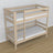 Bleached Oak Oak Bunk Bed – Side View, Nizio Home