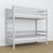 Grey Wooden Bunk Bed – Close-up of Joints and Wood Details