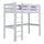 Grey Wooden Loft Bed – Children’s Room, Solid Wood, Scandi Style