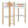 White and Oak Wooden Loft Bed – Children’s Room, Solid Wood, Scandi Style