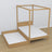 Oak canopy bed natural oak – decorative frame, child’s room