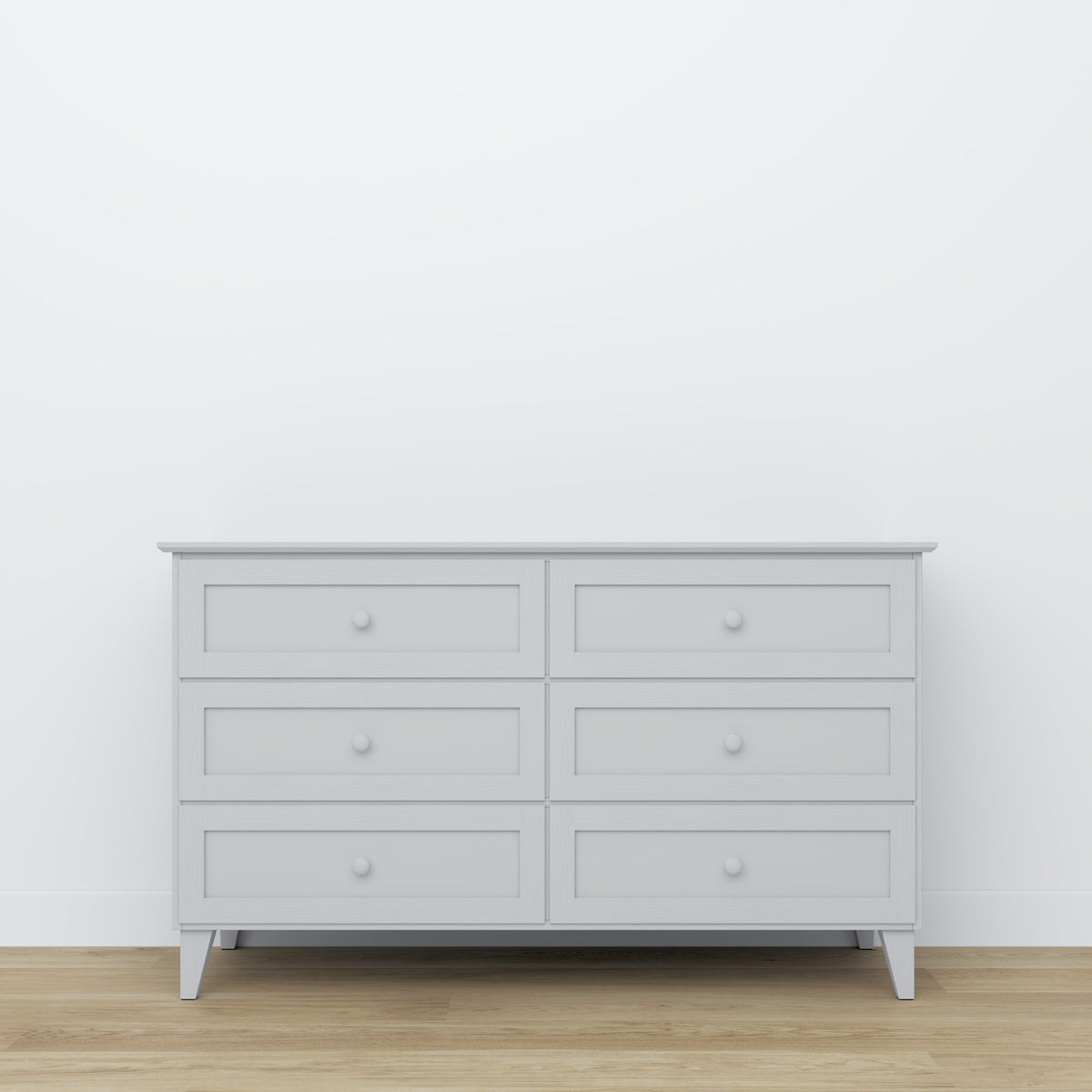 Drewniana komoda 6S 154 Scandi popielaty