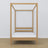 Oak canopy bed natural oak – close-up of canopy and headboard