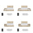 Double bed bleached oak with drawer in bedroom – Scandinavian arrangement