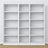 Bookcase white – wooden joints, close-up of workmanship quality