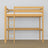 Letto a soppalco pino naturale con scrivania – spazio studio sotto il letto, in legno