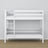 White Wooden Bunk Bed – Side View, Nizio Home