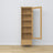 Display cabinet 1S oak natural oak in living room – Scandinavian arrangement, Nizio