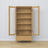 Display cabinet 1S oak natural oak in living room – Scandinavian arrangement, Nizio
