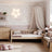 Sofa bed natural oak – oak side barrier, safety for children