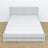 Letto matrimoniale con cassetto in legno grigio – vista diagonale, camera da letto scandi