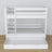 White Wooden Bunk Bed with Drawer – Dimensions and Diagram, Nizio
