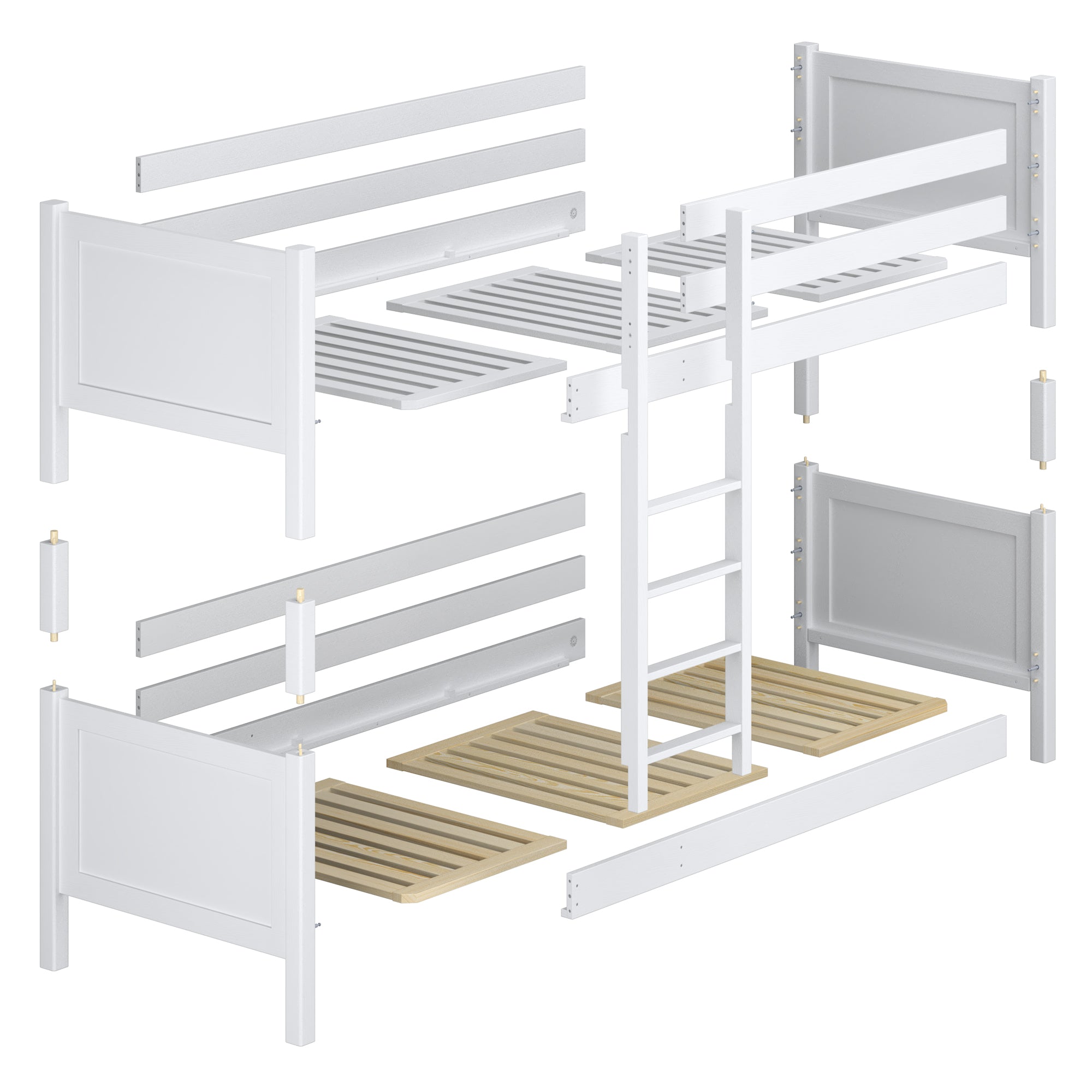 Nizio Home pine slatted base – for bunk beds and loft beds