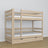 Letto a castello con cassetto quercia sbiancata con quercia – scandinavo design, Nizio