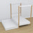 Letto con baldacchino in legno bianco-quercia – cornice decorativa, stanza per bambini