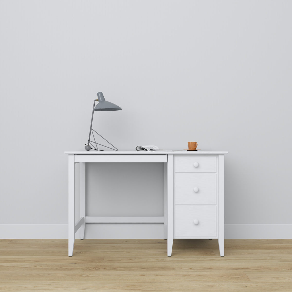Drewniane biurko 3S Scandi RAL/NCS