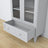 Display cabinet 1S 90 grey – glass door, hinges, wooden, Nizio