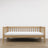 Sofa bed oak natural oak – view from the headboard, children’s room