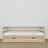 Bleached oak sofa bed with drawer made of oak – dimensions and diagram, Nizio
