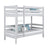 Grey Bunk Bed – Wooden Ladder and Safety Rail, Nizio Home