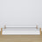 Low Bed Wooden White and Oak – Angled View, Bedroom