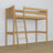 Natural Oak Loft Bed – Free Space Under the Sleeping Area, Nizio