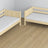 Letto a castello in legno pino trasparente con cassetto – dimensioni e schema, Nizio