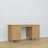 Desk 6S natural oak wood – side view, tabletop depth