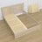 Oak double bed with drawer bleached oak – capacity and functionality